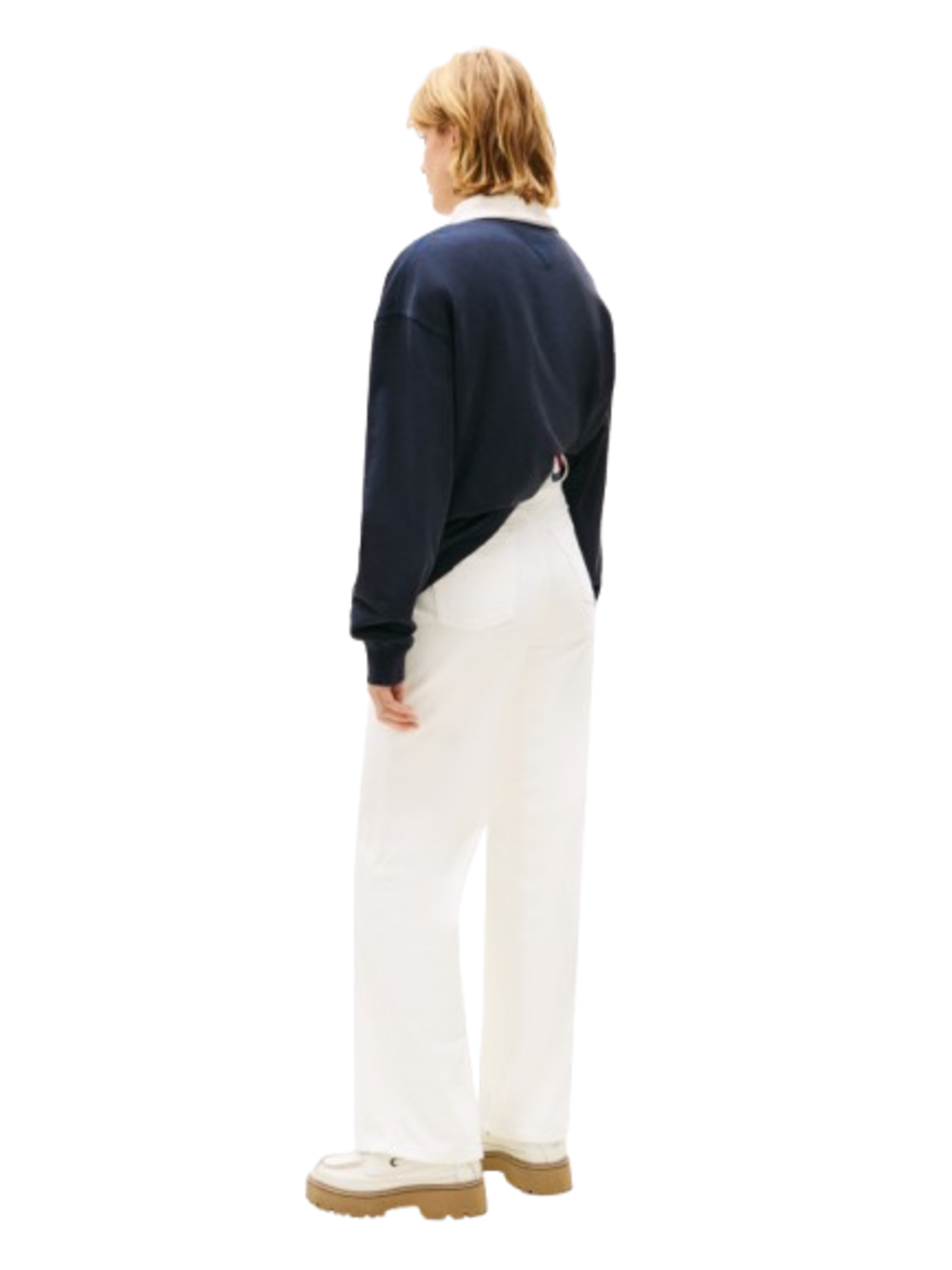 Tommy Hilfiger Pantalone 5 Tasche Donna Mod. DW0DW22648 1D0 Bianco