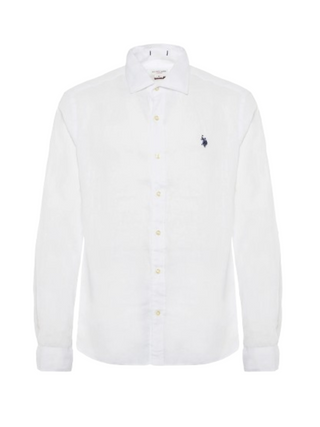 U.S. Polo Asssn. Camicia m/l Uomo Mod. 104011 191 100 Bianco