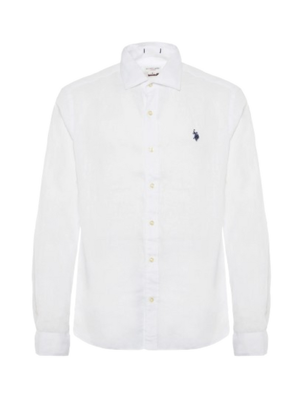 U.S. Polo Asssn. Camicia m/l Uomo Mod. 104011 191 100 Bianco