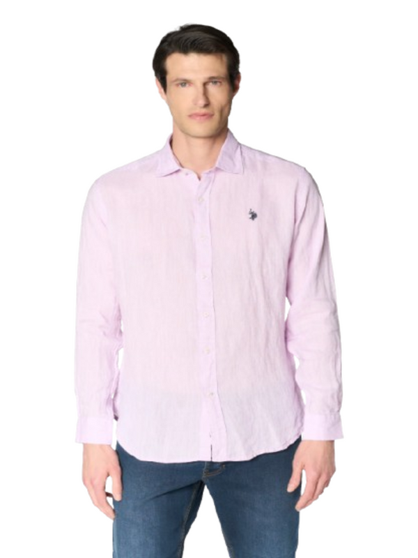 U.S. Polo Asssn. Camicia m/l Uomo Mod. 104011 191 105 Rosa