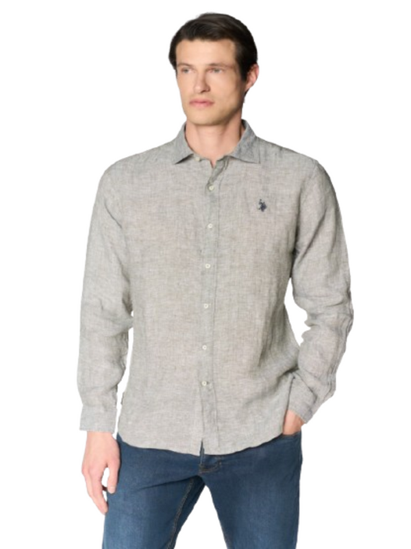 U.S. Polo Asssn. Camicia m/l Uomo Mod. 104011 191 106 Militare