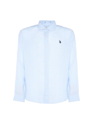 U.S. Polo Asssn. Camicia m/l Uomo Mod. 104011 191 130 Celeste