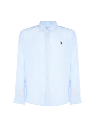 U.S. Polo Asssn. Camicia m/l Uomo Mod. 104011 191 130 Celeste