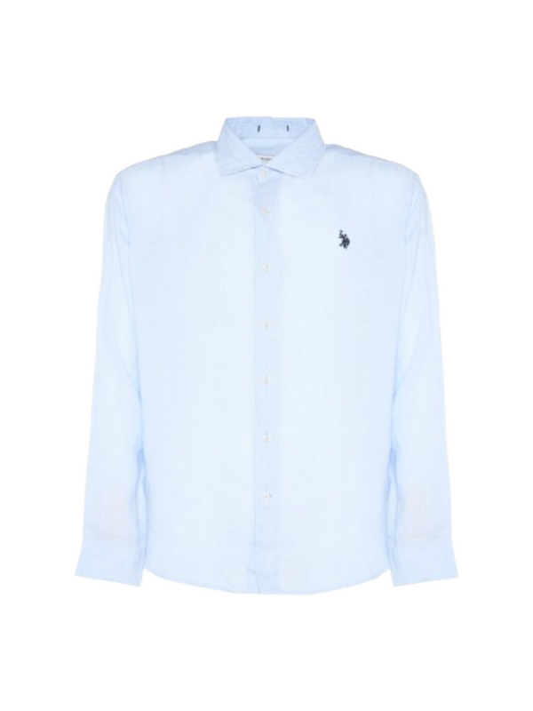 U.S. Polo Asssn. Camicia m/l Uomo Mod. 104011 191 130 Celeste