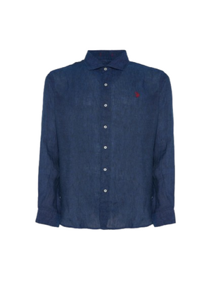 U.S. Polo Asssn. Camicia m/l Uomo Mod. 104011 191 170 Blu