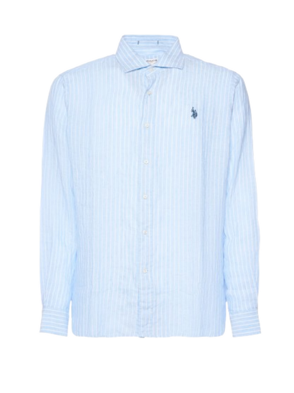 U.S. Polo Asssn. Camicia m/l Uomo Mod. 104015 256 730 Celeste