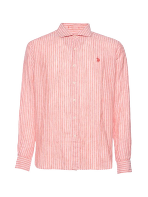 U.S. Polo Asssn. Camicia m/l Uomo Mod. 104015 256 750 CORAL