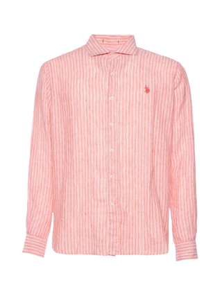 U.S. Polo Asssn. Camicia m/l Uomo Mod. 104015 256 750 CORAL