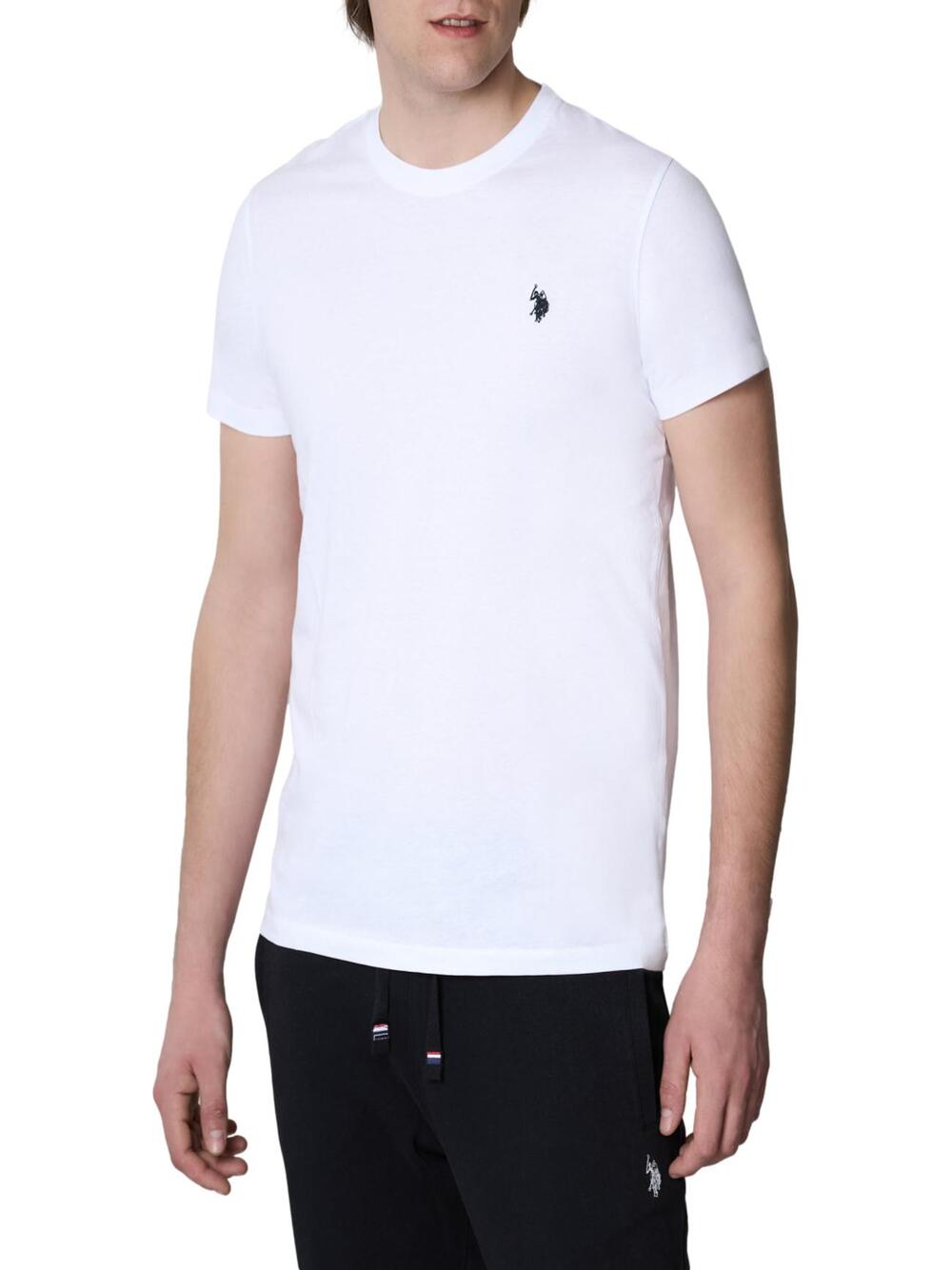 U.S. Polo Asssn. T-shirt Uomo Mod. 154015 148 100 Bianco