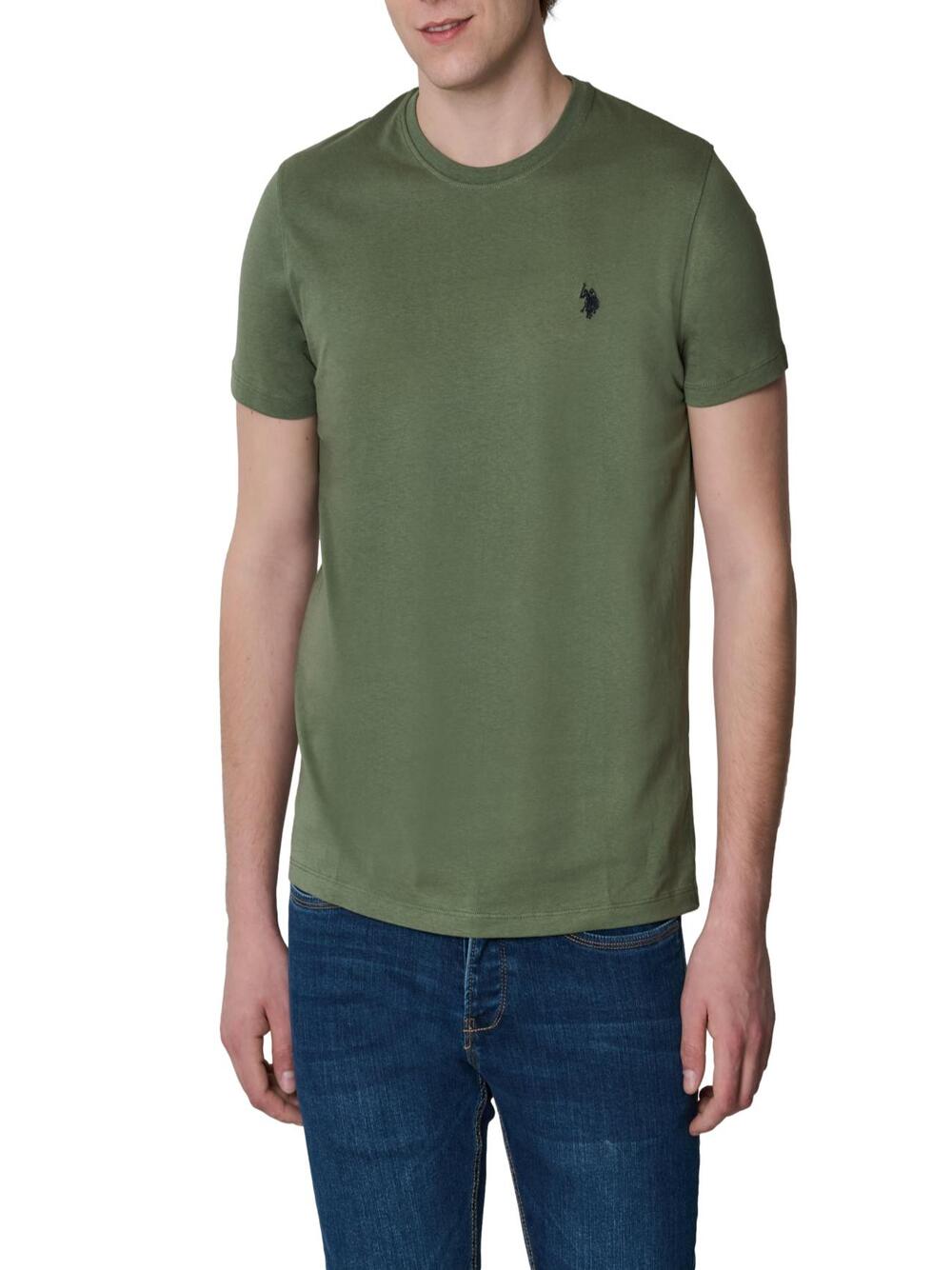 U.S. Polo Asssn. T-shirt Uomo Mod. 154094 148 146 Militare