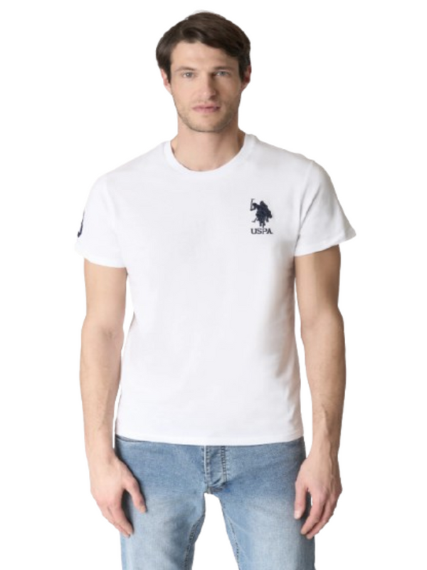 U.S. Polo Asssn. T-shirt Uomo Mod. 154021 148 100 Bianco