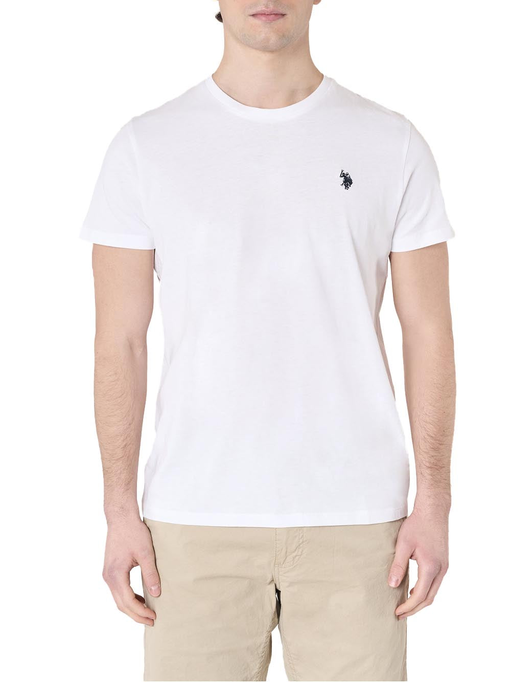 U.S. Polo Assn. T-shirt Uomo Mod. 154094 148GOM-FLOU 100 Bianco