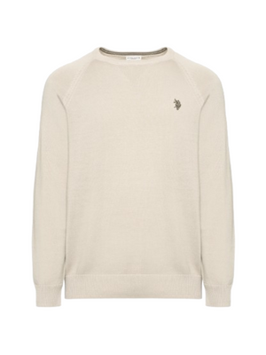 U.S. Polo Asssn. Maglione Girocollo Uomo Mod. 173008 185 428 Beige