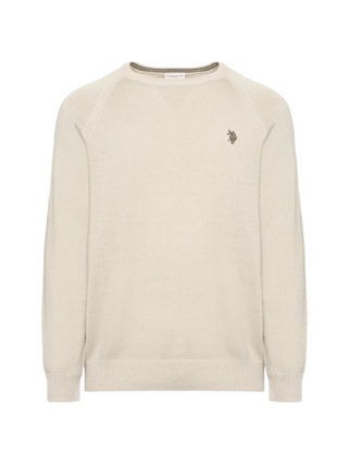 U.S. Polo Asssn. Maglione Girocollo Uomo Mod. 173008 185 428 Beige