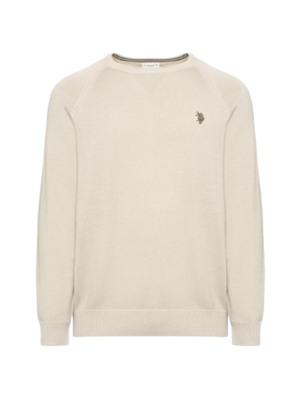 U.S. Polo Asssn. Maglione Girocollo Uomo Mod. 173008 185 428 Beige