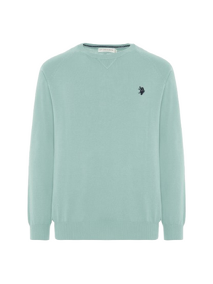 U.S. Polo Asssn. Maglione Girocollo Uomo Mod. 173008 185 443 Acqua