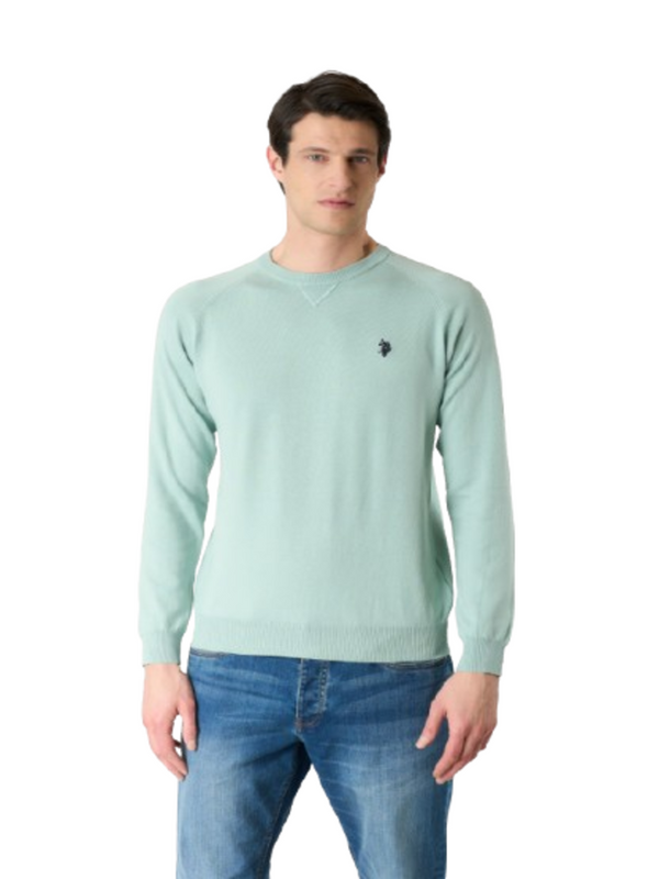 U.S. Polo Asssn. Maglione Girocollo Uomo Mod. 173008 185 443 Acqua