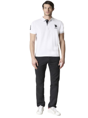 U.S. Polo Asssn. Polo M/C Uomo Mod. 197037 147 100 Bianco