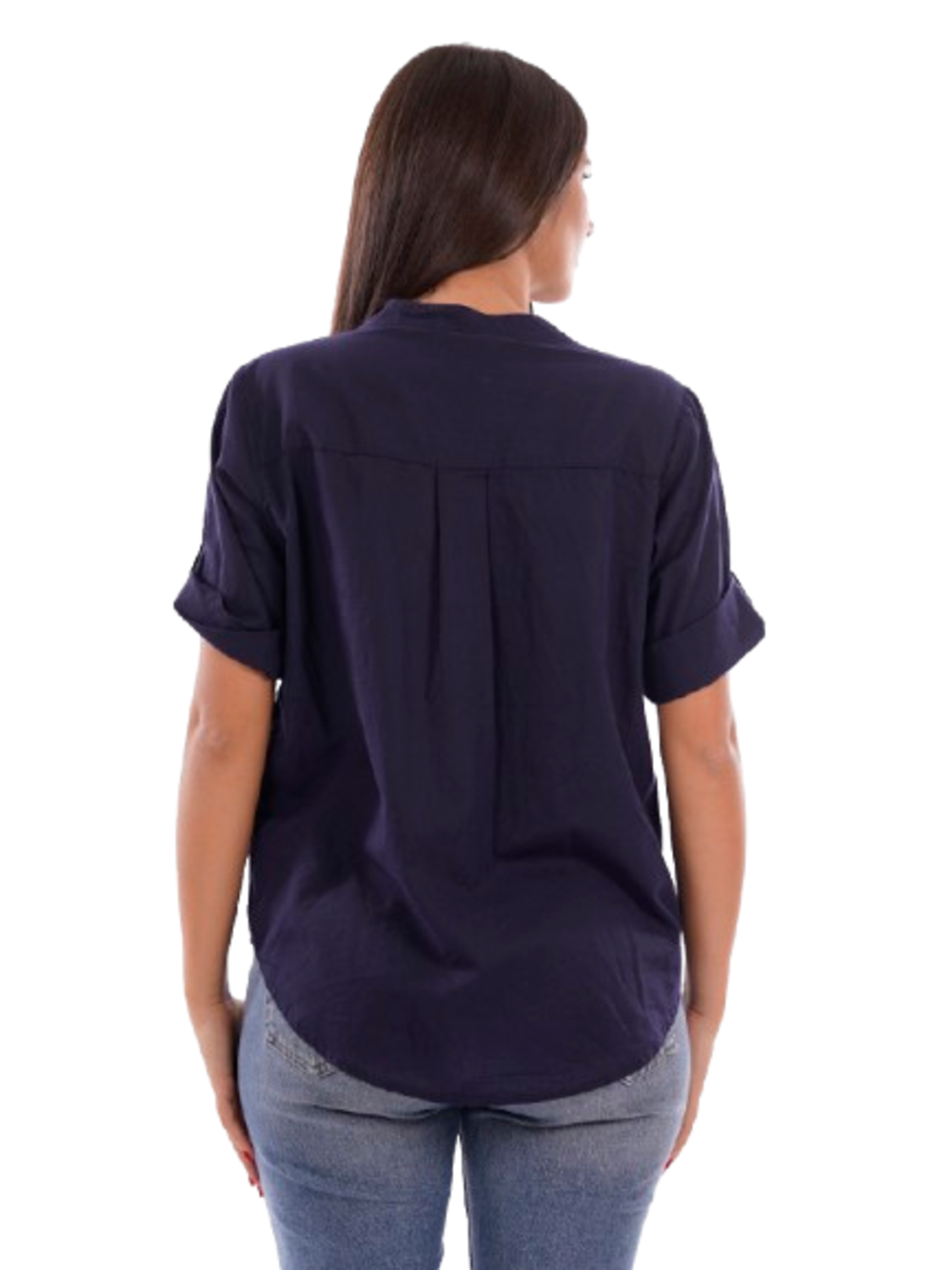 Yes Zee Camicia m/c Donna Mod. C231 YZ00 710 Blu