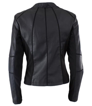 Yes Zee Giubbotto pelle Donna Mod. J405 G100 0801 Nero