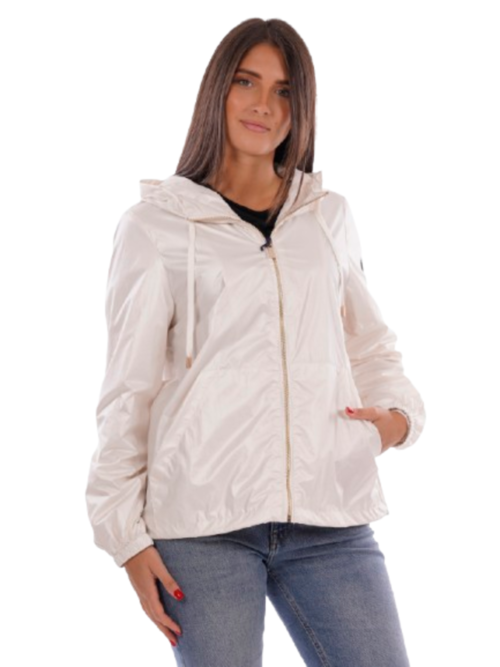 Yes Zee Giubbotto corto Donna Mod. J436 GT00 107 Gesso