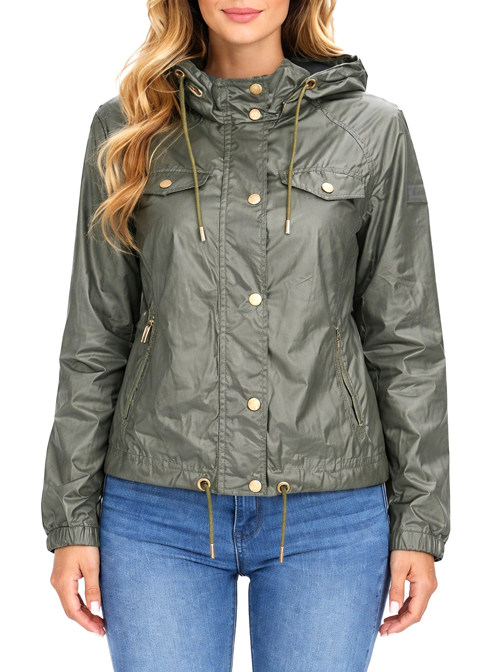 Yes Zee Giubbotto corto Donna Mod. J437 GT00 0979 Verde