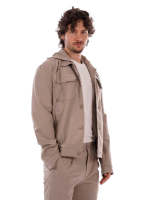 Yes Zee Giubbotto corto Uomo Mod. J510 KU00 290 Tortora