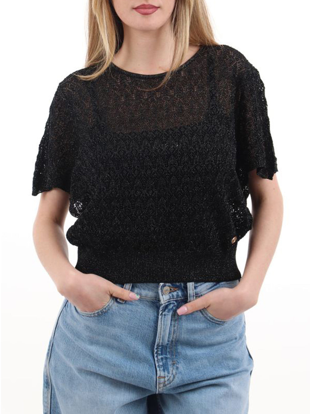 Yes Zee Maglia Donna Mod. M228 IV00 801 Nero