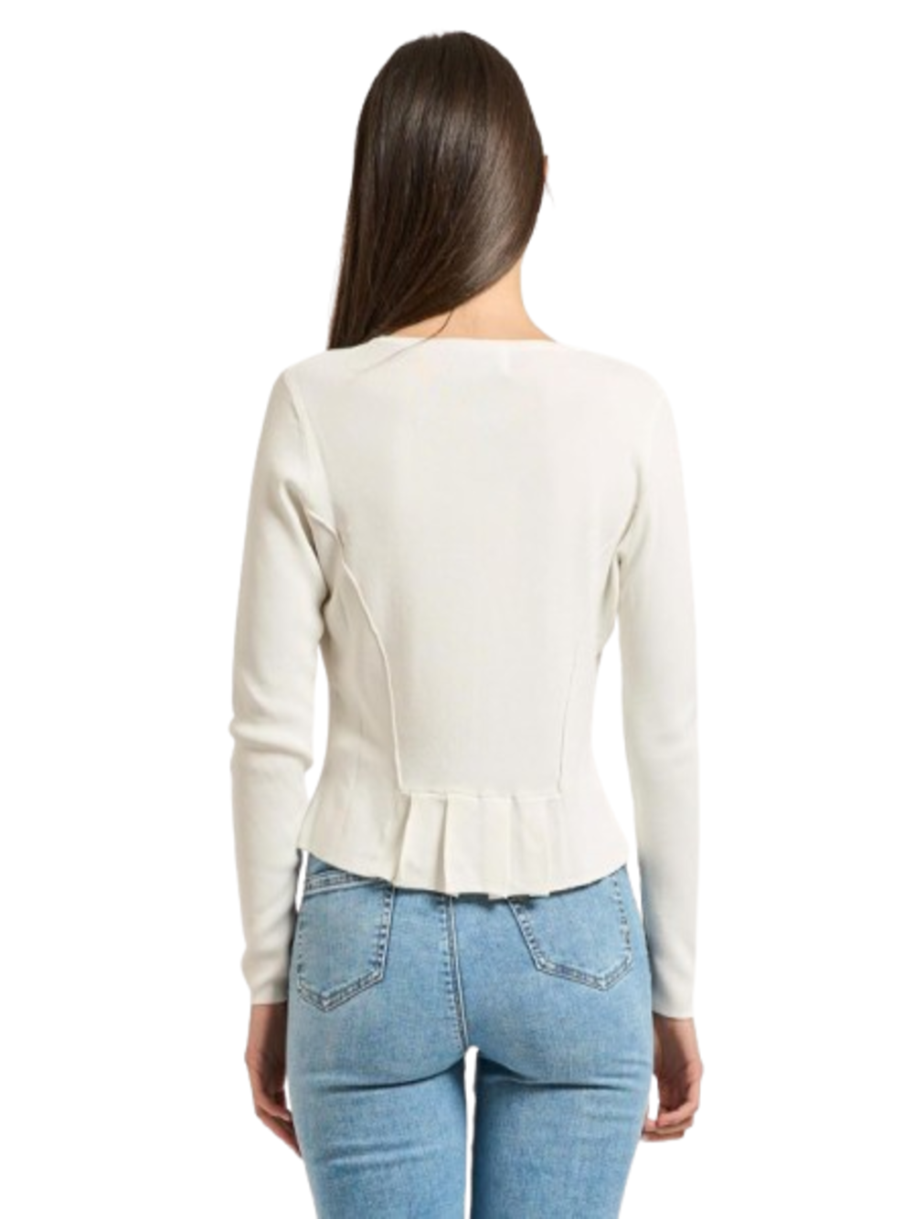Yes Zee Cardigan Donna Mod. M416 LG00 107 Bianco