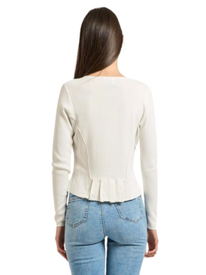 Yes Zee Cardigan Donna Mod. M416 LG00 107 Bianco