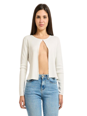 Yes Zee Cardigan Donna Mod. M416 LG00 107 Bianco