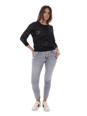Yes Zee Maglia Donna Mod. M437 BR00 0801 Nero