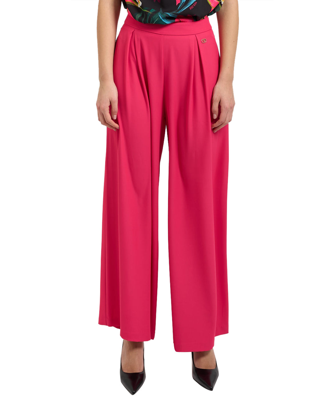 Yes Zee Pantalone Donna Mod. P333 CB00 424 Fux