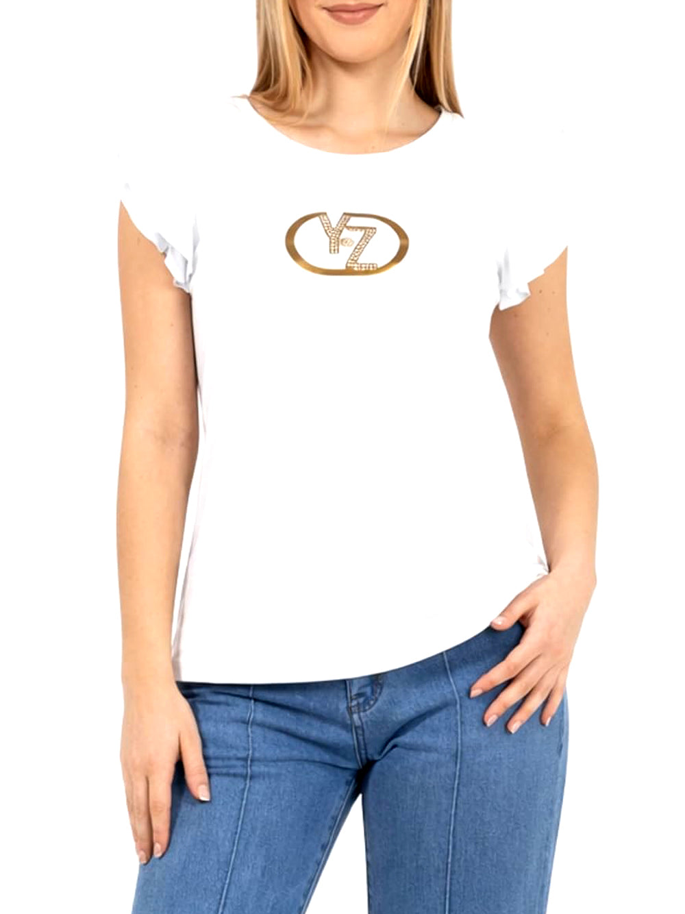 Yes Zee T-shirt Donna Mod. T209 S100 0101 Bianco