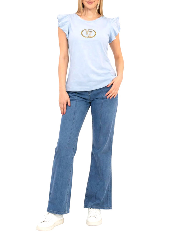 Yes Zee T-shirt Donna Mod. T209 S100 633 Celeste