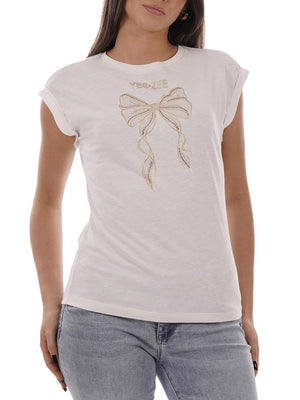 Yes Zee T-shirt Donna Mod. T215 TL00 0127 Bianco