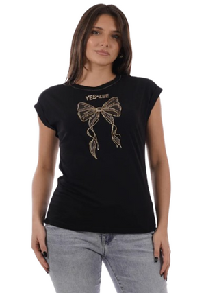 Yes Zee T-shirt Donna Mod. T215 TL00 801 Nero