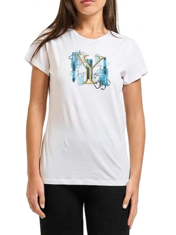 Yes Zee T-shirt Donna Mod. T222 T901 0127 Bianco