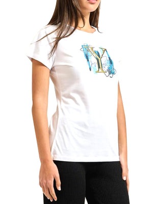 Yes Zee T-shirt Donna Mod. T222 T901 0127 Bianco