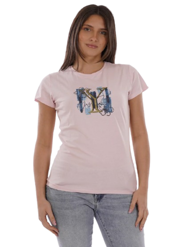 Yes Zee T-shirt Donna Mod. T222 T901 425 Rosa
