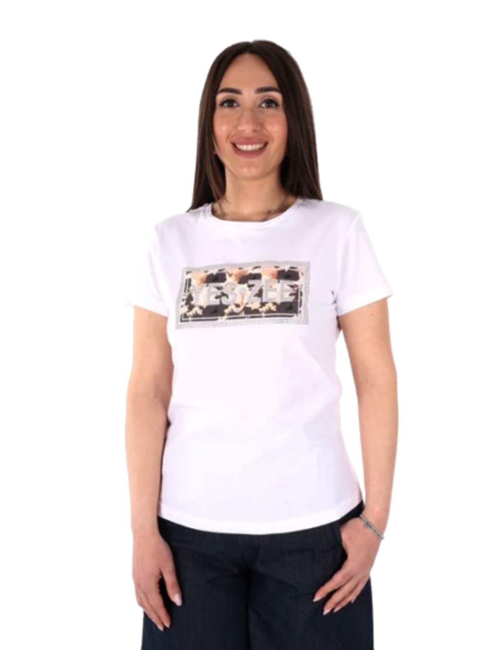 Yes Zee T-shirt Donna Mod. T226 S100 0101 Bianco
