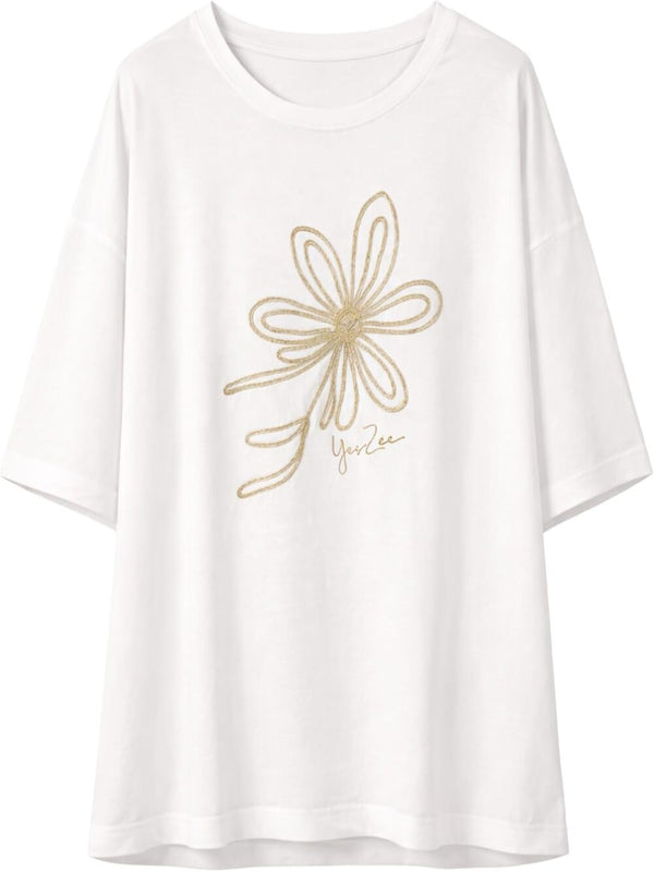 Yes Zee T-shirt Donna Mod. T234 ES00 0101 Bianco