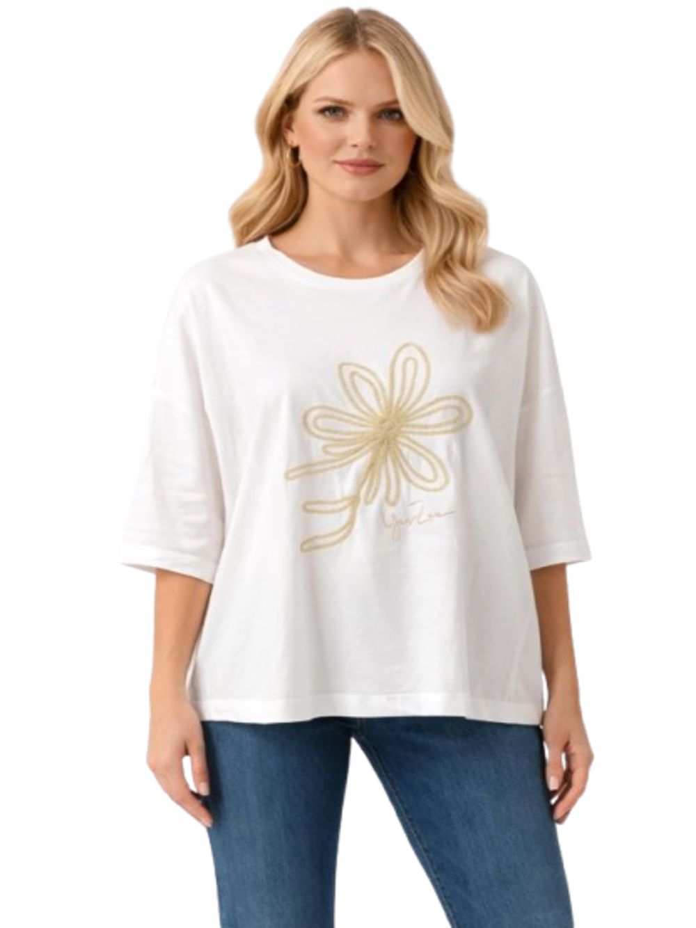 Yes Zee T-shirt Donna Mod. T234 ES00 0101 Bianco