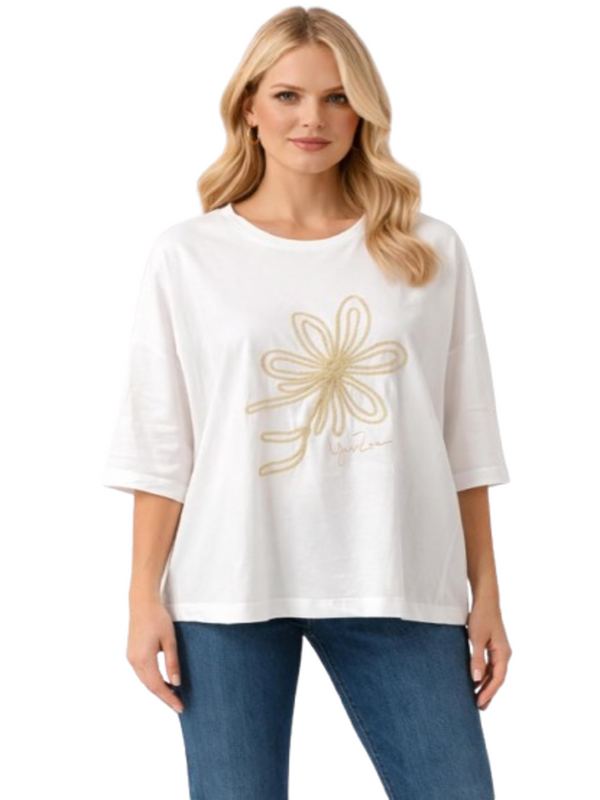 Yes Zee T-shirt Donna Mod. T234 ES00 0101 Bianco