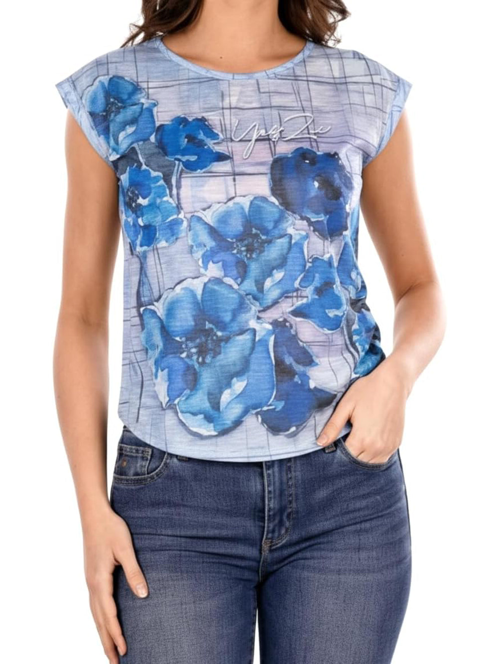Yes Zee T-shirt Donna Mod. T236 Y304 2713 Fantasia