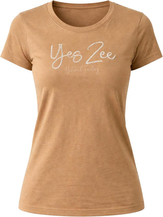 Yes Zee T-shirt Donna Mod. T257 TQ00 0298 Fango