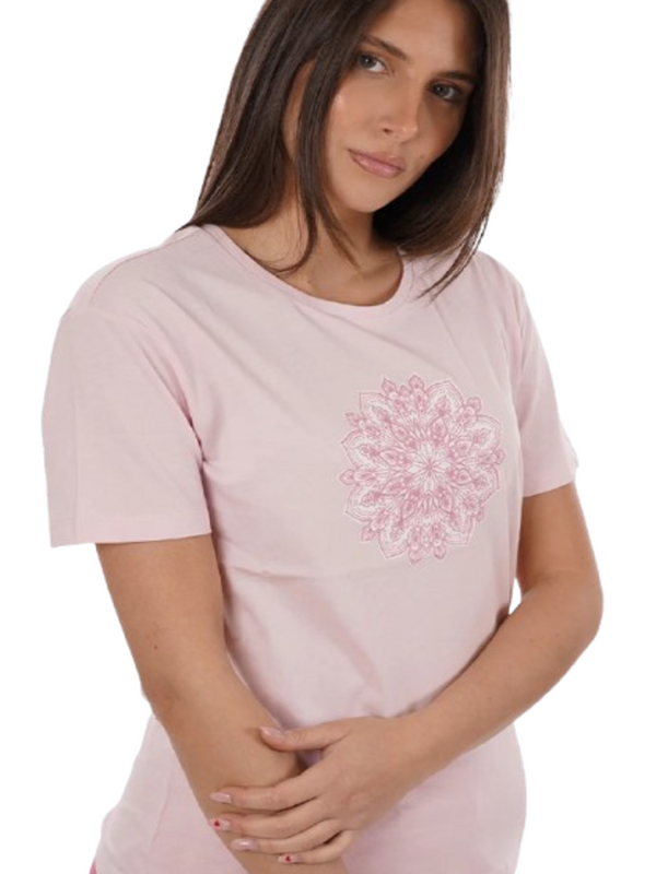 Yes Zee T-shirt Donna Mod. T258 T900 0425 Rosa
