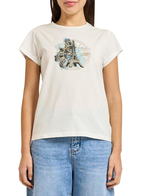 Yes Zee T-shirt Donna Mod. T273 S700 0107 Bianco