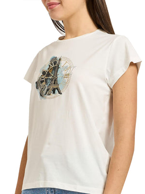 Yes Zee T-shirt Donna Mod. T273 S700 0107 Bianco