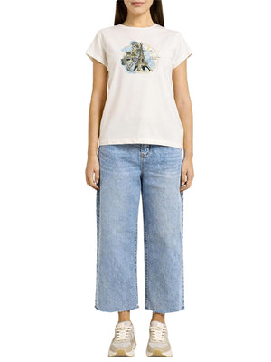 Yes Zee T-shirt Donna Mod. T273 S700 0107 Bianco